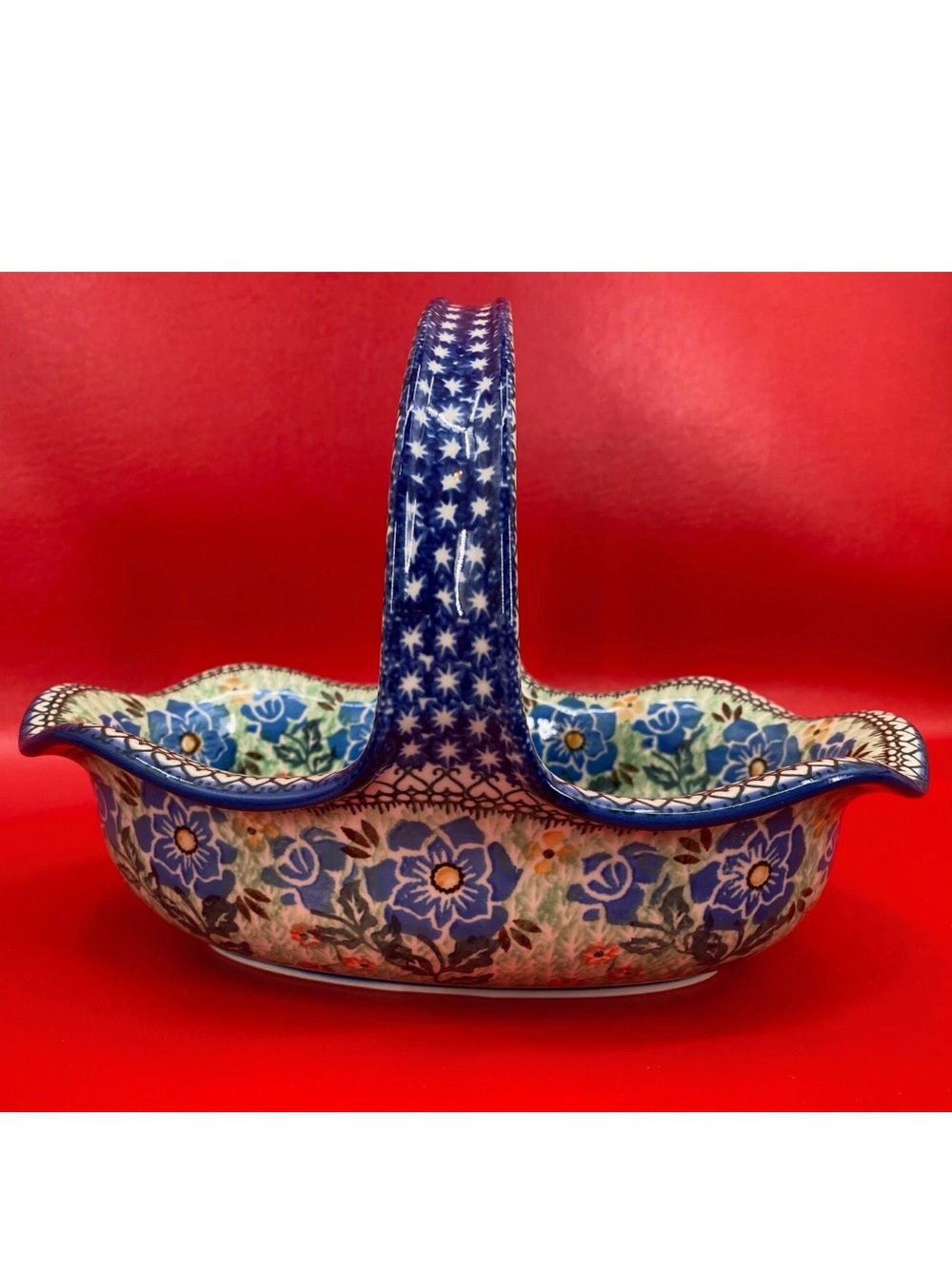 Basket with Handle 11" Presence Of Love UNIKAT